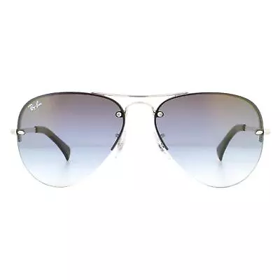 Ray-Ban Sunglasses RB3449 91290S Silver Clear Blue Grey Gradient • $233.20