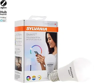 SYLVANIA SMART+ Light Bulb LED Full Color Adjustable White 10 W 800 Lm • $12.99