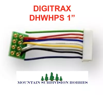 Digitrax DCC DHWHPS 9 Pin To 8 Pin Medium Plug Short Harness (1”) MODELRRSUPPLY • $6.97