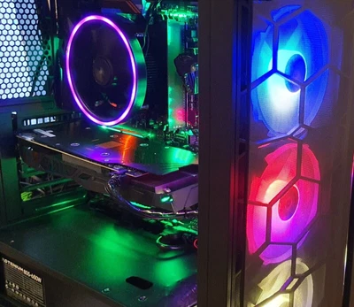 $740 • Buy GAMING PC FORTN RYZEN 5 6x CORE 16gb 1.25 TB SSD/HD GTX 1060 GPU RGB ATX CASE