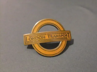 London Transport Hat Badge Issued 1934-77 Enamel Railway Orange Roundel Badge • £35