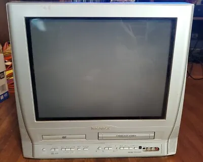 Magnavox 20  CRT TV DVD VCR Combo 20MC4304 Retro Gaming -- No Remote - Read Desc • $111.58