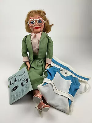 1963 Nurse Velvet Ventriloquist Doll/Dummy By Juro Celebrity DollsFREE SHIPPING • $650