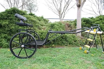 $1649 • Buy EZ Entry Horse Cart-Pony/Cob W/ C  Springs/Curved Shafts /30  Solid Rubber Tires