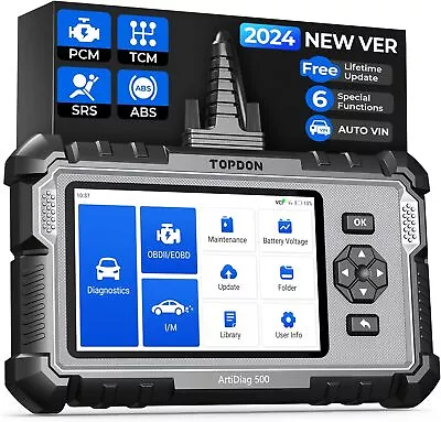 Check Engine OBD2 Scanner Transmission ABS SRS Code Reader Diagnostic Scan Tool • $103.77