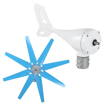 Wind Generator Kit Set Horizontal 8 Blades With Controller NE‑200S9 200W DC12V • $235.43