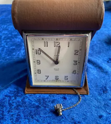 Vintage Smiths 7 Jewels Folding Travel Alarm Clock • £5