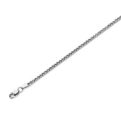 14k Gold Hollow Square Wheat Chain White Gold Necklace 2.0mm / 2.7mm / 4.0mm • $371.39