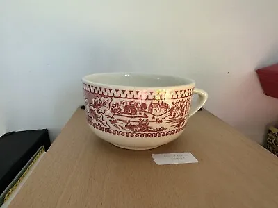 Memory Lane Red Transferware Royal Ironstone Coffee Tea Cup • $4.99