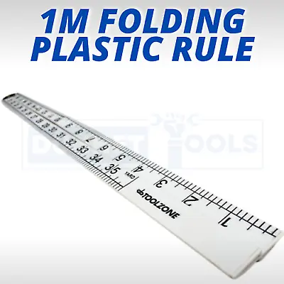 Long Ruler 1m Folding Metric Imperial DIY Rule Yard Stick Carpenters Metre • £4.99