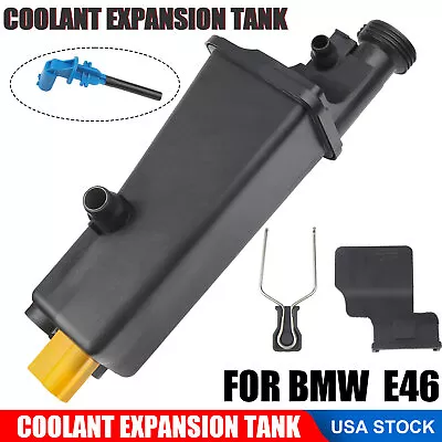 Radiator Coolant Overflow Expansion Tank Bottle Reservoir W/ Sensor For BMW E46 • $28.59