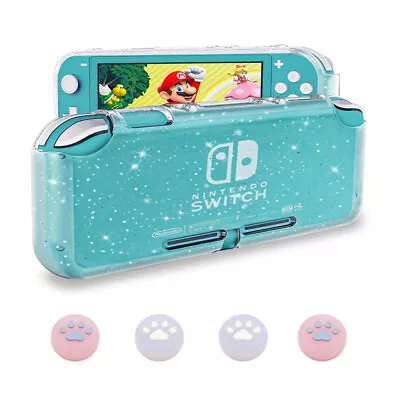 Protective Clear TPU Case Bling Glitter Cover For Nintendo Switch Lite Shell • $16.05