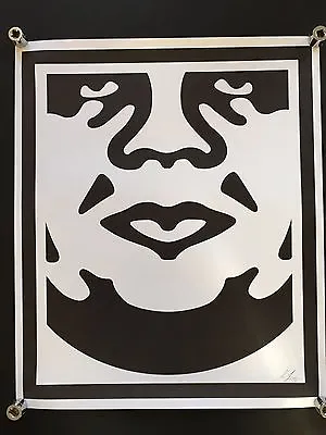 SHEPARD FAIREY Obey Giant Face 3 SIGNED RARE Art Large Print Hand Signed  • £45