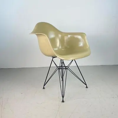 VINTAGE 1950s 2nd GEN EAMES HERMAN MILLER DAR RAR CHAIR PARCHMENT WHITE #4021b • $994.79