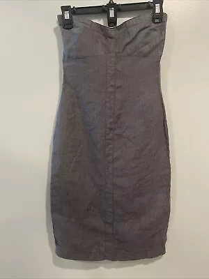 $40 • Buy Island Company Women’s Apollodress  Gray Lined Sleeveless Dress Size 0