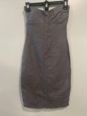 $40 • Buy Island Company Women’s Apollodress  Gray Lined Sleeveless Dress Size 0