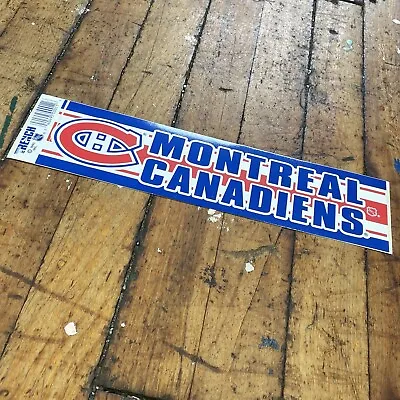 Vintage 90's ~ MONTREAL CANADIENS ~ 12 X3  ~ Official NHL / Bumper Sticker ~ NEW • $5.99