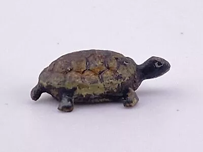 Beautiful Antique Austrian Vienna Cold Painted Bronze Turtle • $250