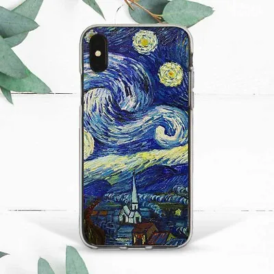 Van Gogh Starry Night Vintage Art Case For IPhone X SE 11 12 13 14 15 Pro Max XR • $13.49