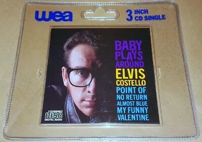 Elvis Costello-baby Plays Around+ 3 More Tracks-3 Inch Cd Single Factory Sealed • $14.99