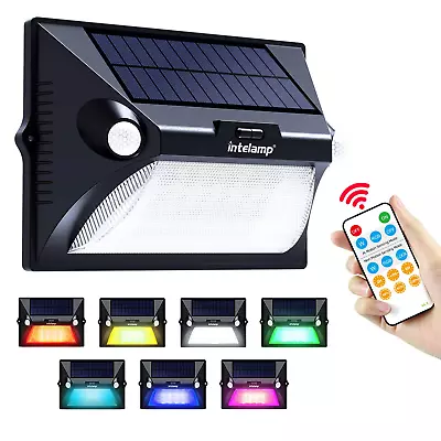 Intelamp Solar Light Motion Sensor 7 Color Yard Waterproof Garden Lamp Outdoor  • $26.99