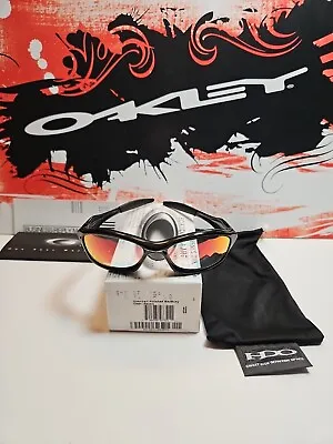 Oakley Unknown Polished Black W/ Ruby Clear Asian Fit 03-321 Rare • $185