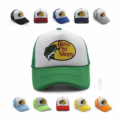 BASS PRO SHOPS Hat Outdoor Fishing Hunting Trucker Mesh SnapBack Baseball Cap • $12.99