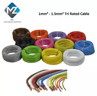 1mm 1.5mm Tri Rated Cable Automotive Panel Electrical Wire Loom All Colours • £2.29