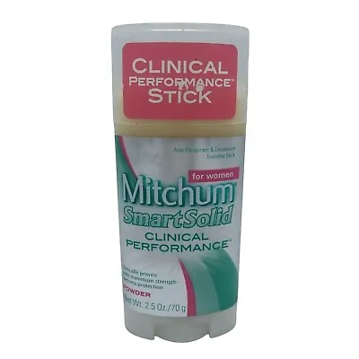Mitchum Smart Solid For Women Clinical Performance Deodorant 2.5 Oz Powder Scent • $20