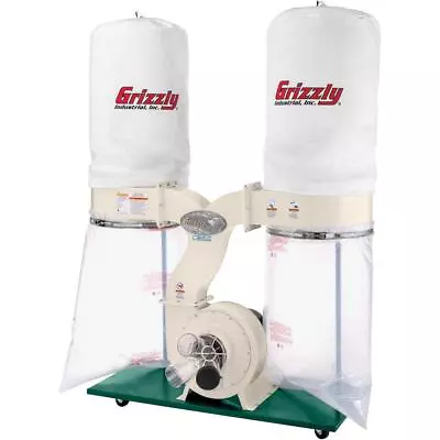 Grizzly G1030Z2P 3 HP Dust Collector With Aluminum Impeller • $1060