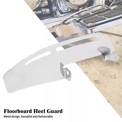 Chrome Floorboard Heel Guard Protector Fits For Harley Touring Road Street Glide • $17.99
