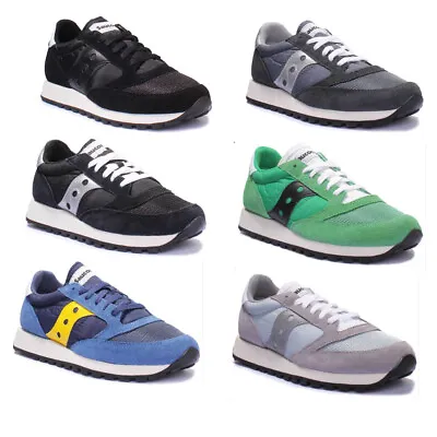 £45.03 • Buy Saucony Jazz Original Mens Lace Up Nylon And Suede Trainers UK Size 3 - 12