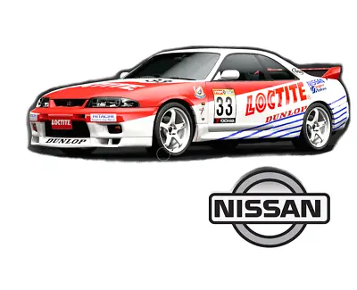 £43.37 • Buy 1:10 RC Clear Lexan Body Nissan GTR R33 V Spec  With Loctite Decal Sheet 