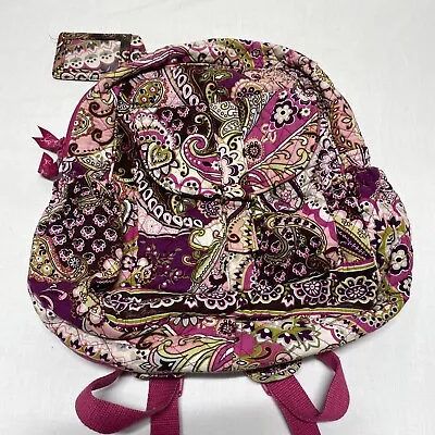 Vera Bradley Very Berry Paisley Pink Backpack Retired Pattern • $22.24