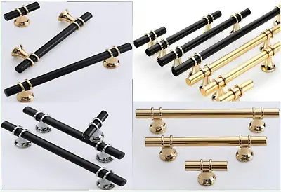 BrassGold Black Chrome Kitchen Cabinet Cupboard Door Drawer Bar Handle UK Stock • £5.95