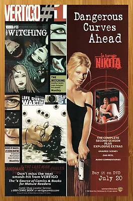 2004 La Femme Nikita DVD Print Ad/Poster Peta Wilson TV Show Series Promo Art • $14.99