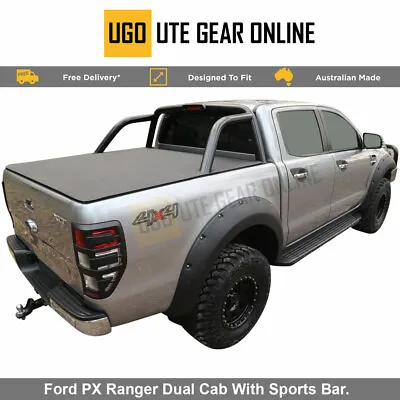 Ford PX Ranger Dual Cab Clip On Ute Tonneau Fits To Sports Bar Nov 2011-June22 • $307.91