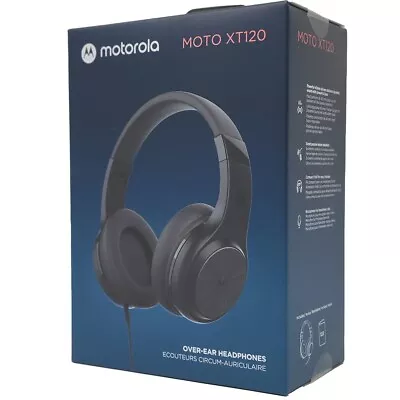 Motorola Moto XT120 Over-Ear Wired Headphones With Microphone For Calls & Music • $29.99