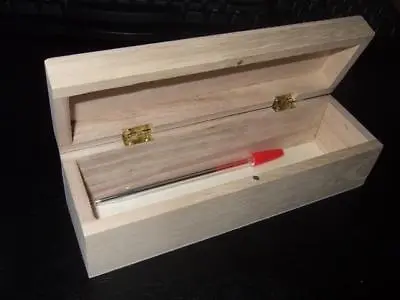 Plain Wooden Rectangular Box With Magnetic Fastener   • £7.44