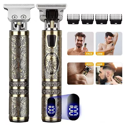 Professional Mens Hair Clippers Shaver Trimmers Machine Cordless Beard Electric • £8.89