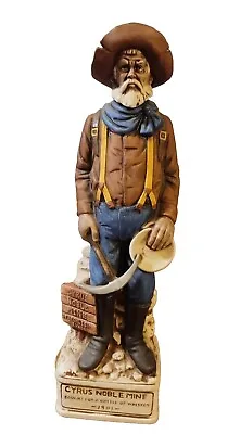 Cyrus Noble Mine Empty Porcelain Ceramic Miner Whiskey Decanter Haas Brothers  • $23