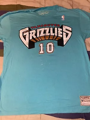 Mitchell Ness Vancouver Grizzlies Bibby Blue Shirt Sz XL • $14.99