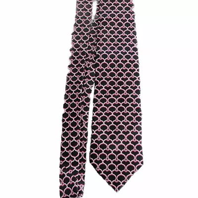 Vera Bradley For Baekgaard Men's One Size Black Pink White Scarlet Lattice Tie • $15