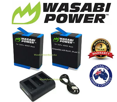 HERO 11 10 9 8 7 6 5 4 3+ 3 Wasabi Battery / Charger / Kit For GoPro HERO Black • $80.95