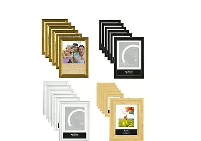 [10 Or 20] A4 Certificate Photo Picture Frames Standing Mountable Glass/Plastic • £20.19