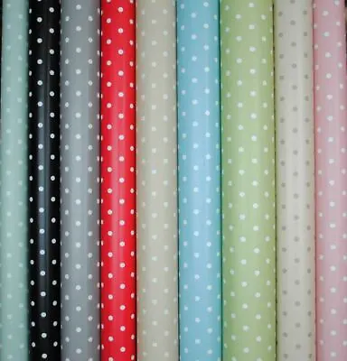 DOTTY SPOTTY  WIPE CLEAN TABLECLOTH COVER VINYL OILCLOTH WIPEABLE  140 X 100 Cm • £7.99