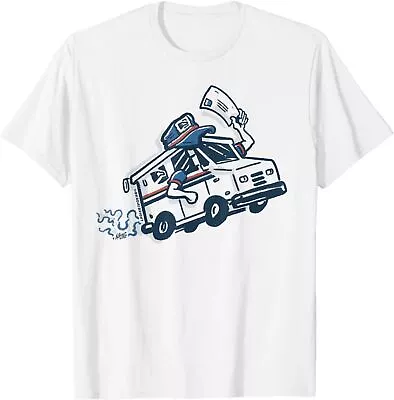 NEW LIMITED Vintage Postal Service Mailmans Truck Premium Gift Tee T-Shirt S-3XL • $19.99