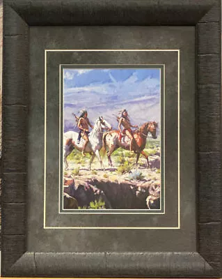 Martin Grelle Scouting Rough Country Art Print-Framed 19 X 15 • $39.95