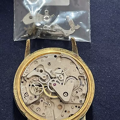 Partial Valjoux 7733 Chronograph Watch Circa 1970 Ref E • $184.97