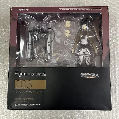 Figma Attack On Titan Mikasa Ackerman 203 Action Figure Please Read • $52